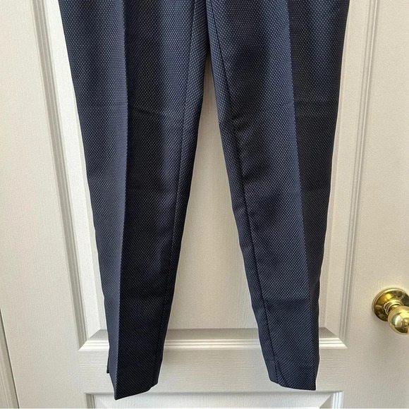 Cleo Every Body Polka  Dot Ankle Pant Navy Blue Size 2 NWT - Picture 7 of 15